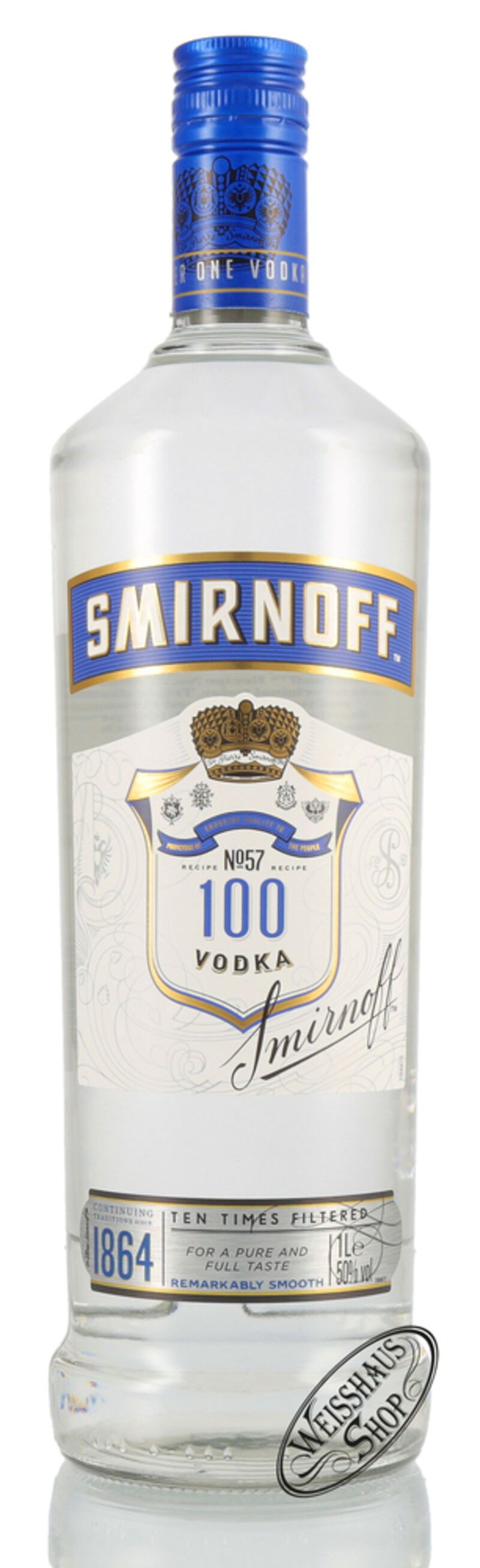 Smirnoff Blue Label No. 57 Vodka 50% vol. 1,0l | Weisshaus Shop